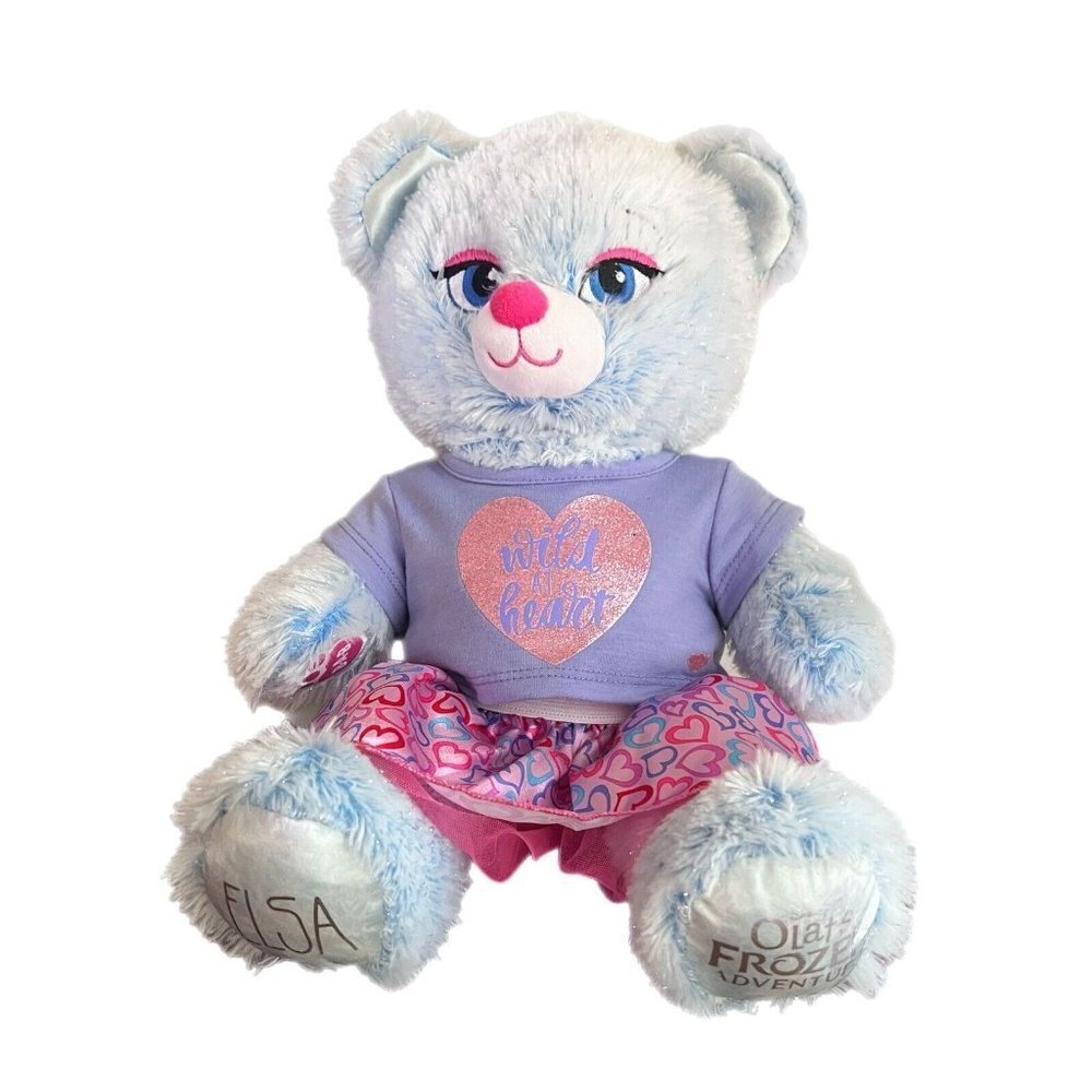 Build-A-Bear Disney Olaf's Frozen Adventure 16" Elsa Sparkle Plush with DressNWT